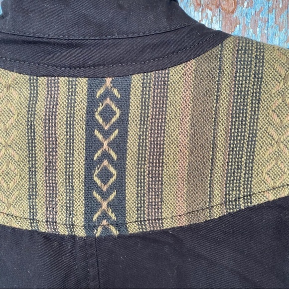 CoffeeShop Black Bomber Canvas Jacket - Picture 6 of 8